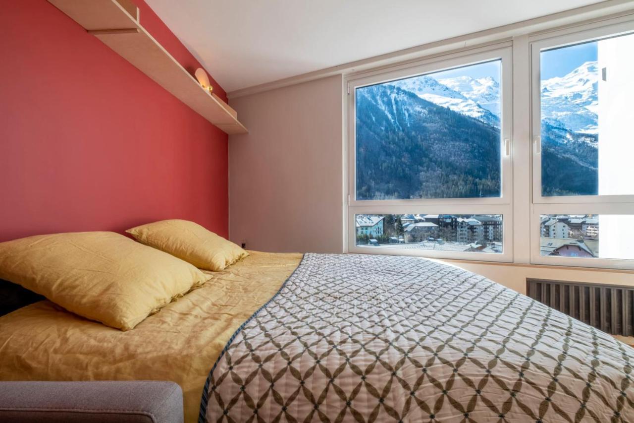 Modern Studio With Mont Blanc View And Pool Chamonix Exterior foto